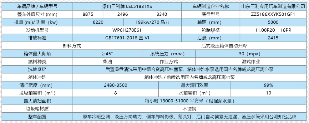 三利汕德卡深度清洁车